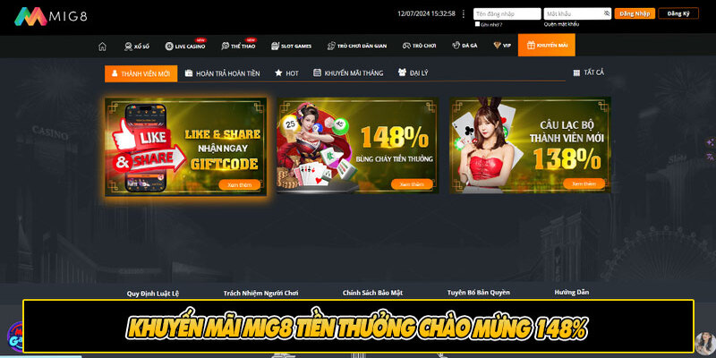 Mig8 Khuyến Mãi - Săn Deal Cực Khủng, Nhận Quà Cực Nhanh Sự kiện VIP hoàn tiền cực đỉnh lên đến 88 triệu